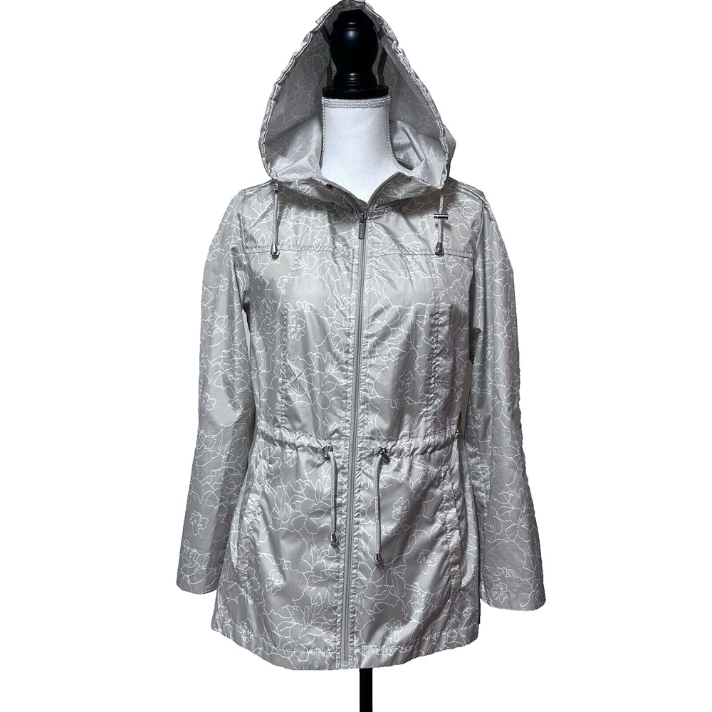 Susan Graver Women's sz XS Oversized Zip Jacket Coat Windbreaker Packable